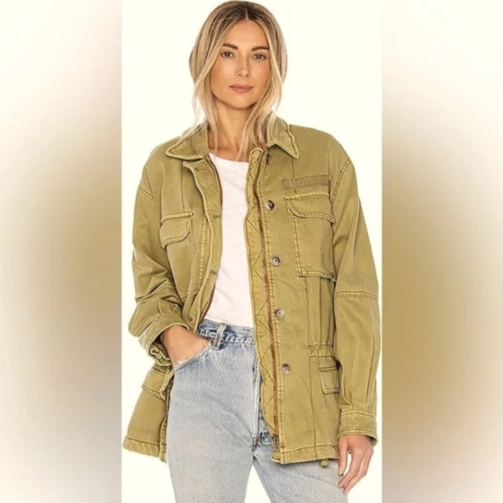 Free People Womens Seize The Day Jacket Utility Size Small